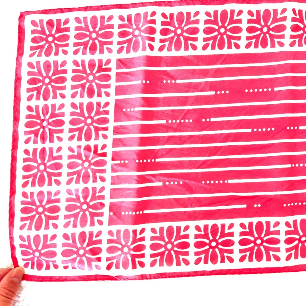 Barbie Pink Retro Scarf Floral